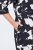 Ulla Popken 848061 Vestido midi de flores con manga 3/4 Negro - Vestidos midi - Vestidos midi de talla grande