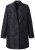 Ulla Popken 848099 Blazer de jacquard floral con tapeta oculta Negro - Blazers - Blazers en tallas grandes para mujer