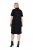Ulla Popken 848105 Vestido de felpa Negro - Vestidos - Vestidos para todas las tallas