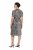 Ulla Popken 848137 Vestido de lentejuelas con estampado animal Beige - Vestidos de noche - Vestidos de fiesta de gran talla