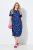 Ulla Popken 848162 Vestido midi estampado Azul marino - Vestidos midi - Vestidos midi de talla grande