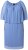 Ulla Popken 848169 Vestido de gasa evasé Azul claro - Vestidos midi - Vestidos midi de talla grande