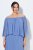 Ulla Popken 848169 Vestido de gasa evasé Azul claro - Vestidos midi - Vestidos midi de talla grande