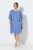 Ulla Popken 848169 Vestido de gasa evasé Azul claro - Vestidos midi - Vestidos midi de talla grande