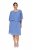 Ulla Popken 848169 Vestido de gasa evasé Azul claro - Vestidos midi - Vestidos midi de talla grande