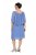Ulla Popken 848169 Vestido de gasa evasé Azul claro - Vestidos midi - Vestidos midi de talla grande