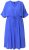 Ulla Popken 848224 Vestido largo de manga corta con cuello de pico Azul - Vestidos maxi - Vestidos largos en tallas grandes