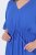 Ulla Popken 848224 Vestido largo de manga corta con cuello de pico Azul - Vestidos maxi - Vestidos largos en tallas grandes