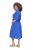 Ulla Popken 848224 Vestido largo de manga corta con cuello de pico Azul - Vestidos maxi - Vestidos largos en tallas grandes