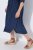 Ulla Popken 848224 Vestido midi con cordón Azul marino - Vestidos midi - Vestidos midi de talla grande