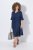 Ulla Popken 848224 Vestido midi con cordón Azul marino - Vestidos midi - Vestidos midi de talla grande