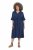 Ulla Popken 848224 Vestido midi con cordón Azul marino - Vestidos midi - Vestidos midi de talla grande