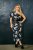 Ulla Popken 848510 Vestido midi de flores Negro - Vestidos midi - Vestidos midi de talla grande
