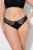 Ulla Popken 848522 Tangas con encaje pack de 3 Negro - Bragas - 