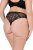 Ulla Popken 848522 Tangas con encaje pack de 3 Negro - Bragas - 