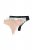 Ulla Popken 848522 Tangas con encaje pack de 3 Negro - Bragas - 