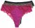 Ulla Popken 848522 Tangas con encaje pack de 3 Morado oscuro - Bragas - 