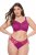Ulla Popken 848522 Tangas con encaje pack de 3 Morado oscuro - Bragas - 