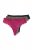 Ulla Popken 848522 Tangas con encaje pack de 3 Morado oscuro - Bragas - 