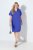 Ulla Popken 848526 Vestido de mezcla de lino con bolsillos Azul - Vestidos de verano - Vestidos de verano tallas grandes