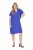 Ulla Popken 848526 Vestido de mezcla de lino con bolsillos Azul - Vestidos de verano - Vestidos de verano tallas grandes