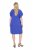 Ulla Popken 848526 Vestido de mezcla de lino con bolsillos Azul - Vestidos de verano - Vestidos de verano tallas grandes