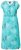 Ulla Popken 848696 Vestido midi estampado con cuello de pico Turquesa - Vestidos midi - Vestidos midi de talla grande