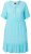 Ulla Popken 848724 Vestido estampado con volantes Turquesa - Vestidos - Vestidos para todas las tallas