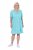Ulla Popken 848724 Vestido estampado con volantes Turquesa - Vestidos - Vestidos para todas las tallas