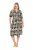 Ulla Popken 848789 Vestido midi estampado con bolsillos Azul marino - Vestidos midi - Vestidos midi de talla grande