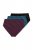 Ulla Popken 848803 Bragas con encaje pack de 3 Burdeos - Bragas - 