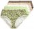 Ulla Popken 848810 Bragas con estampado animal pack de 5 Topo - Bragas - 