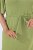 Ulla Popken 848829 Vestido midi de manga corta con cordón Verde claro - Vestidos midi - Vestidos midi de talla grande