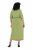 Ulla Popken 848829 Vestido midi de manga corta con cordón Verde claro - Vestidos midi - Vestidos midi de talla grande