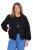 Ulla Popken 848940 Cazadora bomber Negro - Chaquetas - Chaquetas para mujer en tallas grandes