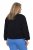 Ulla Popken 848940 Cazadora bomber Negro - Chaquetas - Chaquetas para mujer en tallas grandes