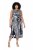 Ulla Popken 848948 Vestido con estampado animal Negro - Vestidos de verano - Vestidos de verano tallas grandes