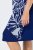 Ulla Popken 849033 Vestido de gasa de manga corta con cuello de pico Azul marino - Vestidos - Vestidos para todas las tallas