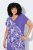 Ulla Popken 849033 Vestido de gasa estampado Lila - Vestidos - Vestidos para todas las tallas