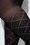 Ulla Popken 849047 Medias con estampado 100 den Negro - Medias & calcetines - 