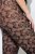 Ulla Popken 849055 Medias de flores Negro - Medias & calcetines - 
