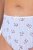 Ulla Popken 849098 Bragas de flores pack de 5 Azul claro - Bragas - 
