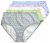 Ulla Popken 849202 Bragas con estampado pack de 6 Gris - Bragas - 