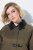 Ulla Popken 849246 Chaqueta de polipiel Verde oliva - Chaquetas - Chaquetas para mujer en tallas grandes