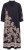 Ulla Popken 849423 Vestido de flores con manga 3/4 Negro - Vestidos maxi - Vestidos largos en tallas grandes
