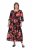 Ulla Popken 849593 Vestido camisero de flores Azul marino - Vestidos maxi - Vestidos largos en tallas grandes