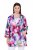 Ulla Popken 849728 Blazer de flores de mezcla de lino Blanco - Blazers - Blazers en tallas grandes para mujer