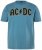 JP1880 849790 AC/DC Classic Logo Camiseta Azul turquesa - Camisetas de bandas - Camisetas de bandas de música