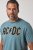 JP1880 849790 AC/DC Classic Logo Camiseta Azul turquesa - Camisetas de bandas - Camisetas de bandas de música
