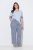 Ulla Popken 849850 Pijama de cuadros Azul claro - Pijamas/ropa de estar en casa - 